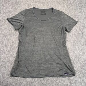 Patagonia Grey‎ Short Sleeve Capilene Cool Lightweight Shirt Women's Size Small